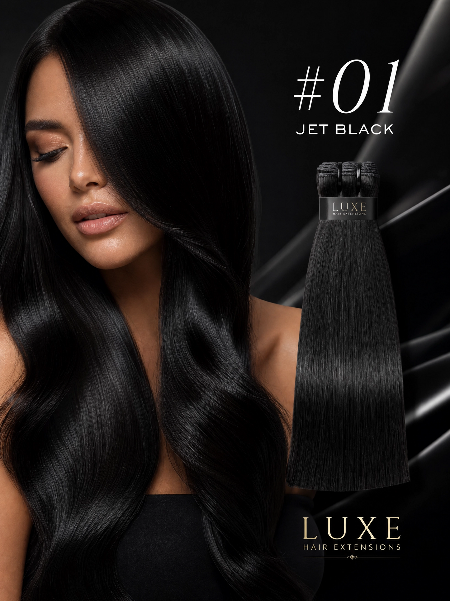 Pu traceless nano human hair European and American hair extension 16inch 40cm 20 piece pack