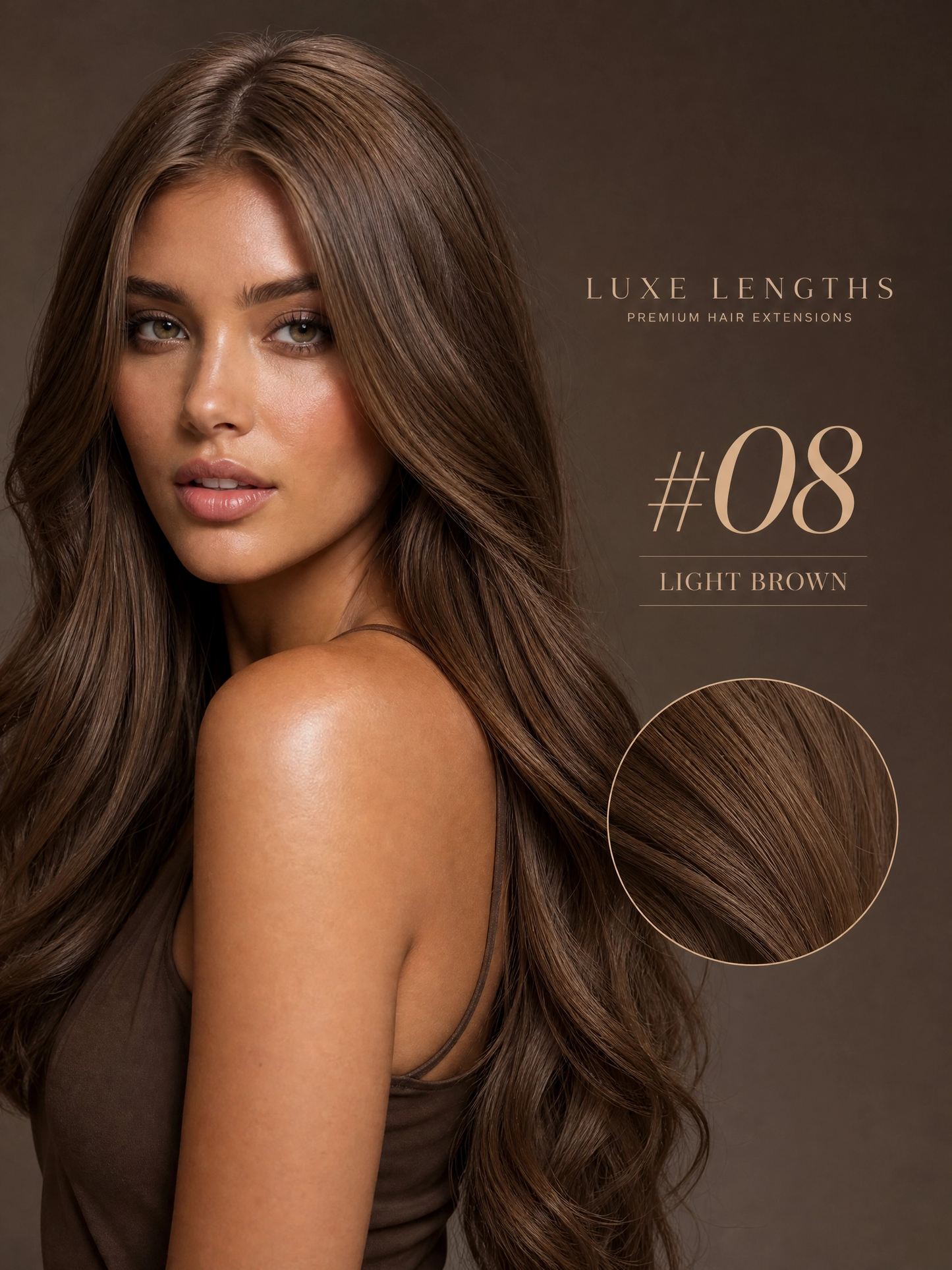Pu traceless nano human hair European and American hair extension 16inch 40cm 20 piece pack