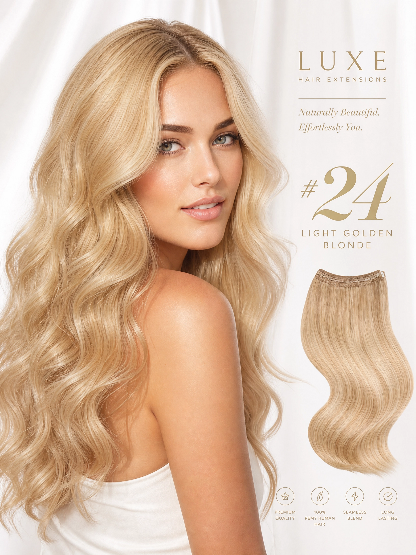 Pu traceless nano human hair European and American hair extension 16inch 40cm 20 piece pack