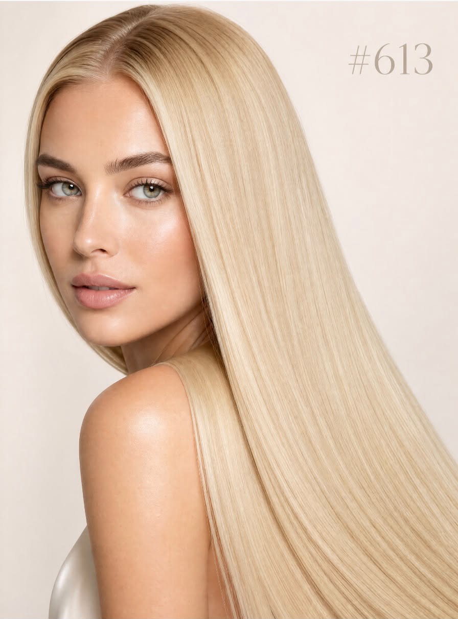Pu traceless nano human hair European and American hair extension 16inch 40cm 20 piece pack
