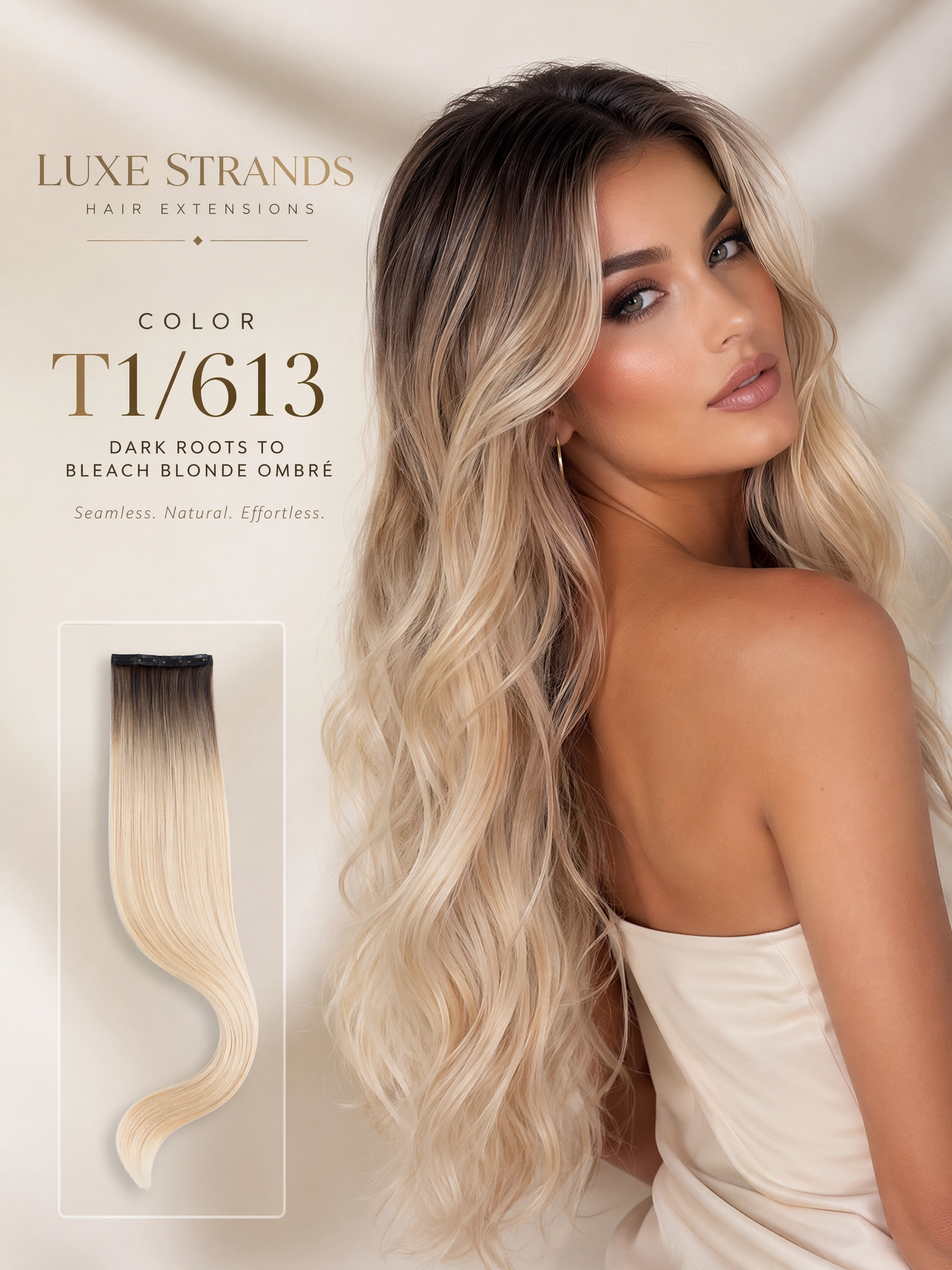 Pu traceless nano human hair European and American hair extension 16inch 40cm 20 piece pack